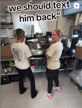 Weekday Brew team behind the counter